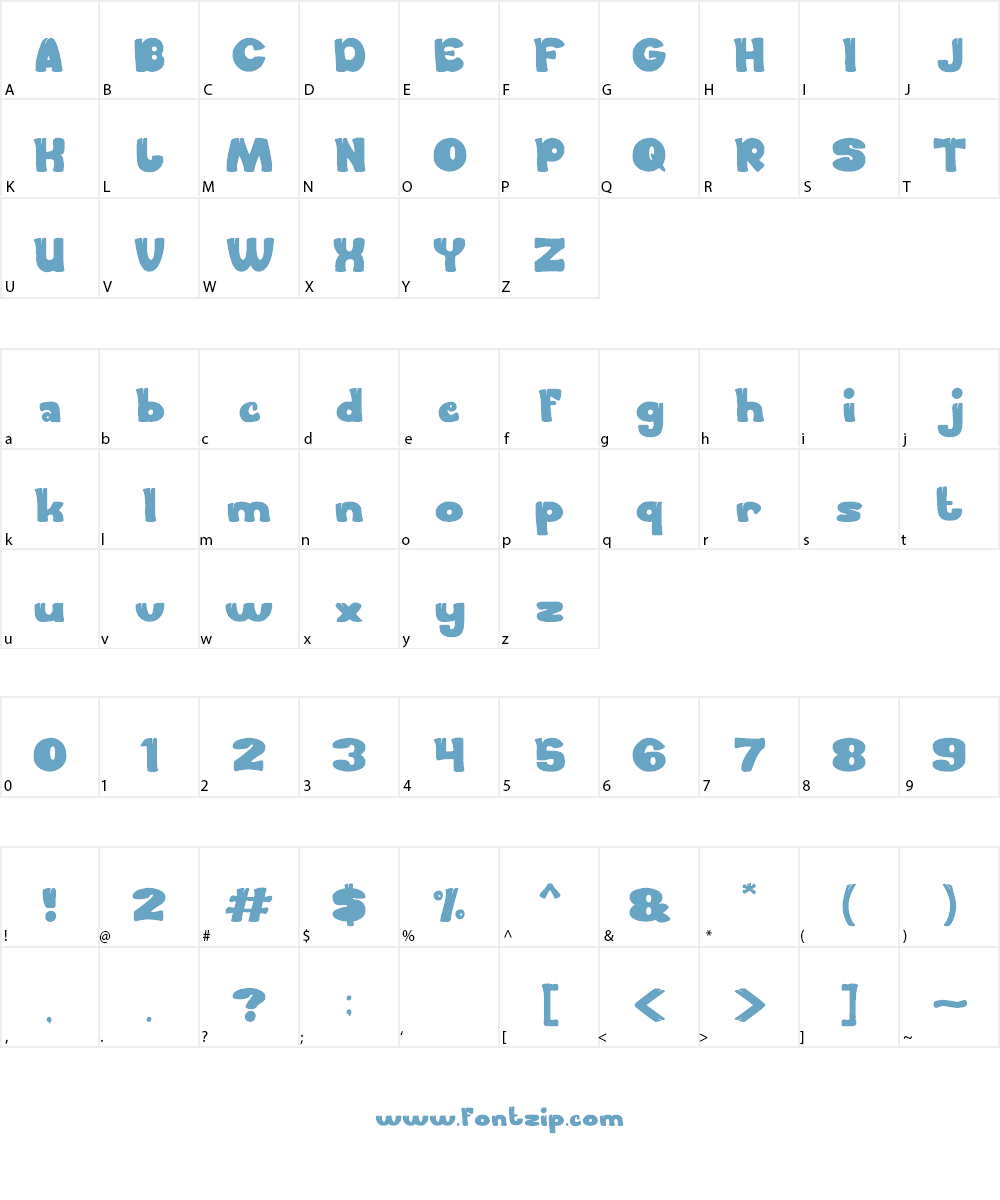 FOREST THING Font Character